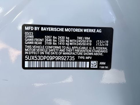 Certified 2023 BMW X3 xDrive30i w/ M Sport Package AWD/4WD image 30