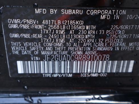 Used 2024 Subaru Crosstrek 2.0i Premium AWD/4WD image 39