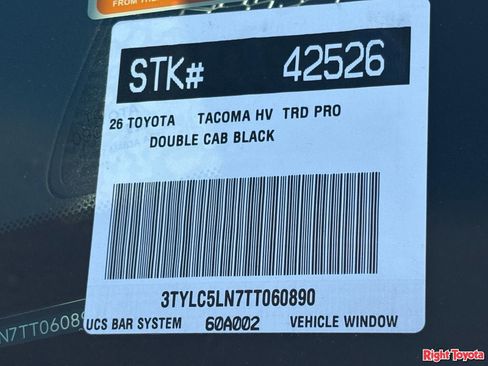 New 2026 Toyota Tacoma TRD Pro AWD/4WD image 28