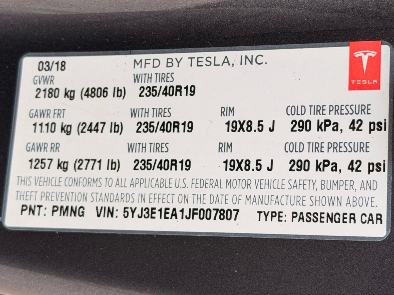Used 2018 Tesla Model 3 Mid Range RWD image 43