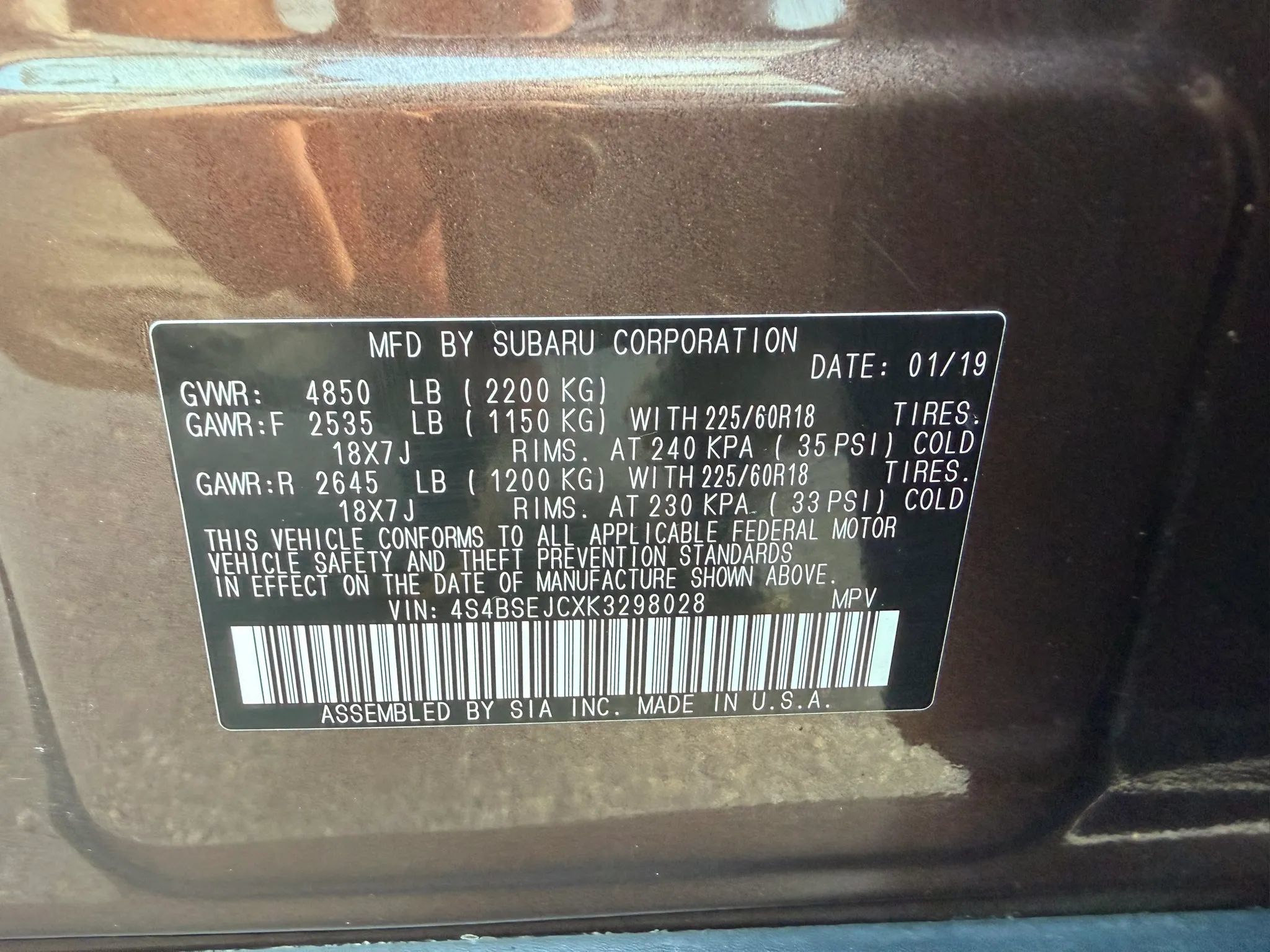 Used 2019 Subaru Outback 3.6R Limited AWD/4WD image 47