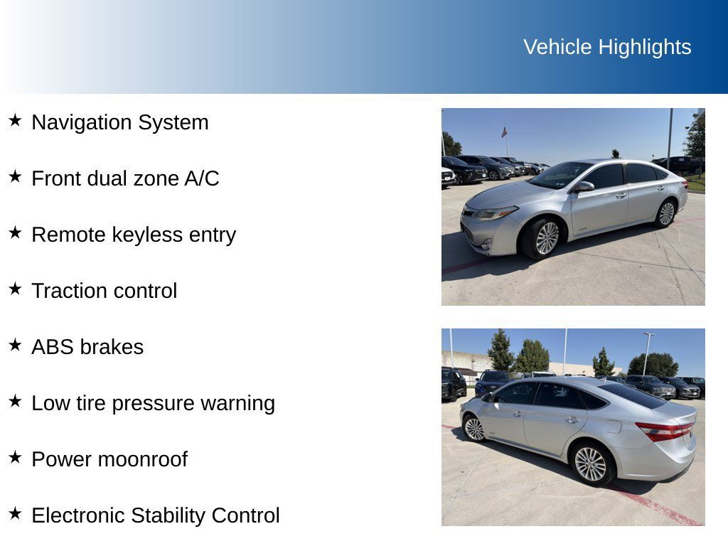 Used 2013 Toyota Avalon Limited w/ Technology Pkg FWD image 5