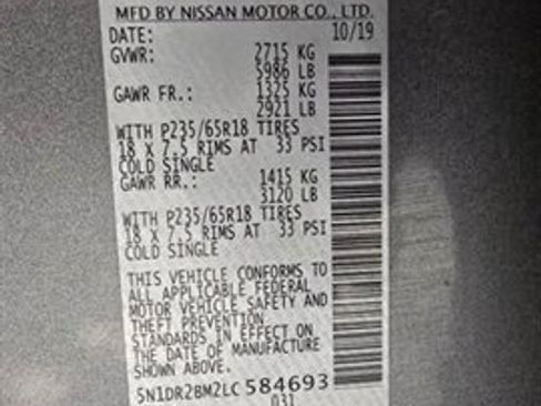 Used 2020 Nissan Pathfinder SV AWD/4WD image 32