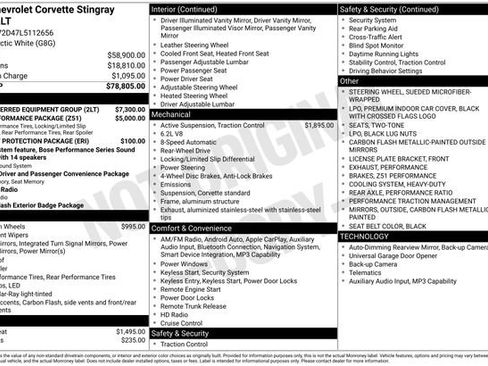 Used 2020 Chevrolet Corvette Stingray Preferred Cpe w/ 2LT Preferred Equipment Group RWD image 30