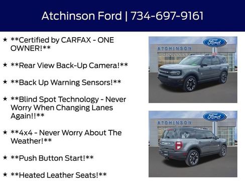 Used 2022 Ford Bronco Sport Outer Banks w/ Tech Package AWD/4WD image 4