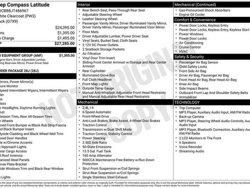 Used 2018 Jeep Compass Latitude w/ Popular Equipment Group FWD image 2