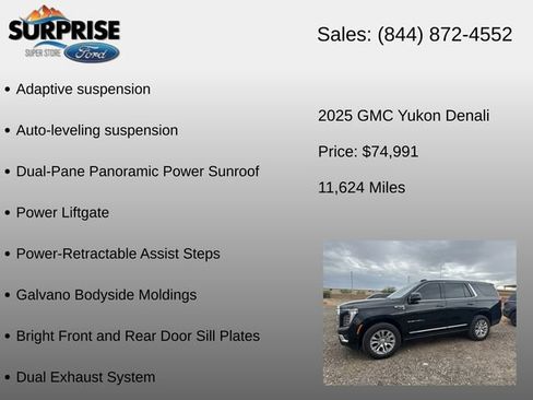 Used 2025 GMC Yukon Denali w/ Sun & Power Step Package AWD/4WD image 15