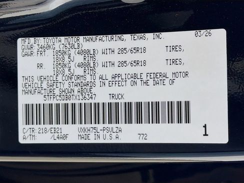 New 2026 Toyota Tundra TRD Pro AWD/4WD image 28
