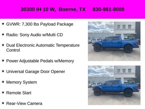 Used 2012 Ford F150 Raptor w/ Raptor Luxury Pkg image 18