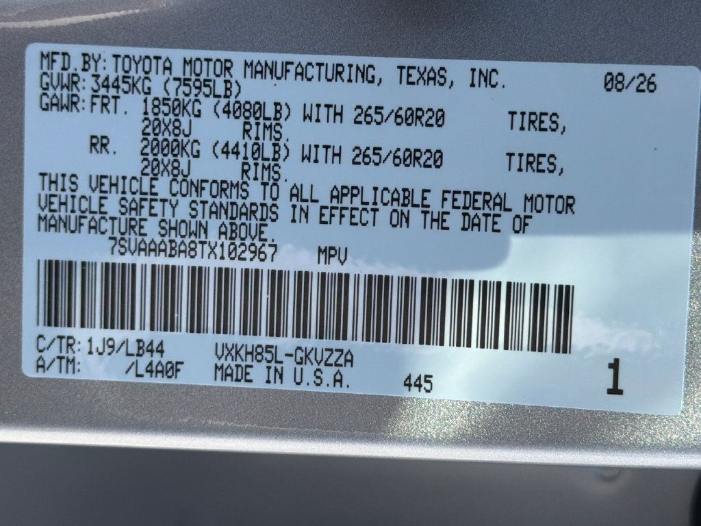New 2026 Toyota Sequoia 1794 Edition AWD/4WD image 39