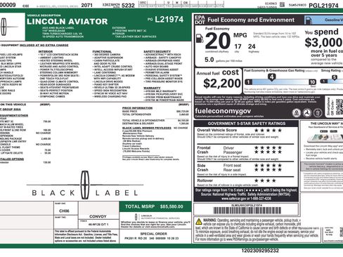 Used 2023 Lincoln Aviator Black Label w/ Dynamic Handling Package AWD/4WD image 16