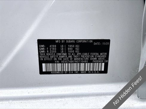 Used 2022 Subaru Impreza 2.0i AWD/4WD image 22