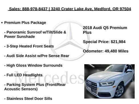 Used 2018 Audi Q5 2.0T Premium Plus w/ Premium Plus Package image 5