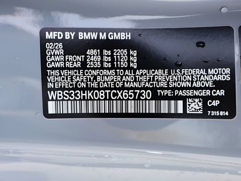 Used 2026 BMW M4 xDrive Competition AWD/4WD image 36