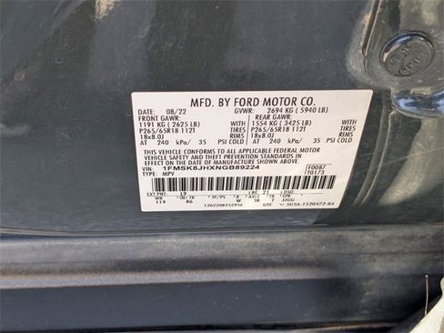 Used 2022 Ford Explorer Timberline w/ Timberline Technology Package image 38