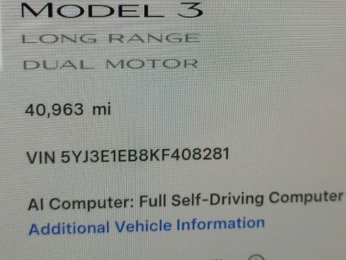 Used 2019 Tesla Model 3 Long Range AWD/4WD image 3