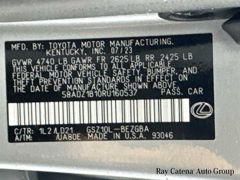 Certified 2024 Lexus ES 350 w/ Premium Package FWD image 35