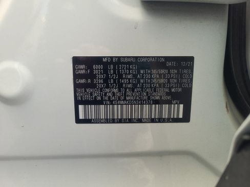 Used 2022 Subaru Ascent Limited w/ Popular Package #2A AWD/4WD image 25