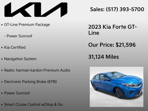 Used 2023 Kia Forte GT-Line w/ GT-Line Premium Package FWD image 12