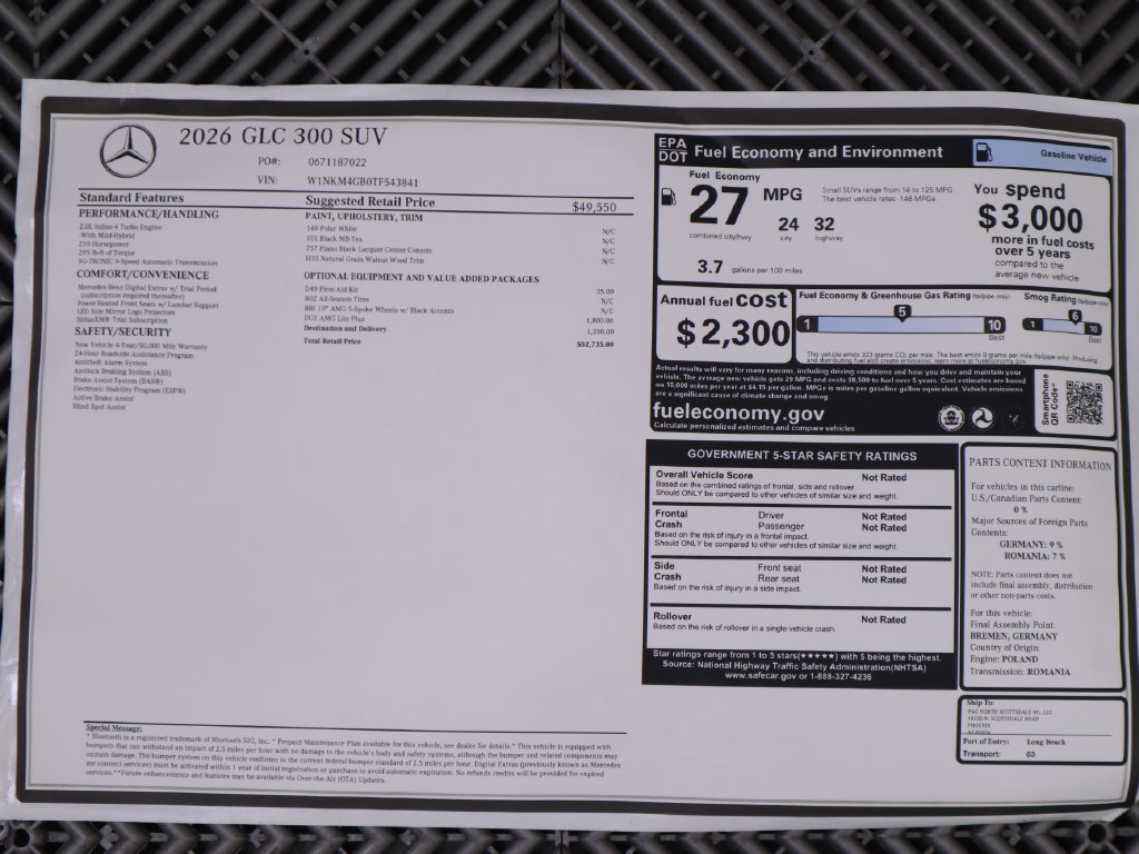 Certified 2026 Mercedes-Benz GLC 300 image 9