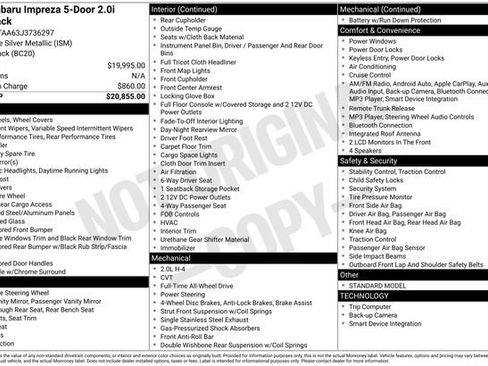 Used 2018 Subaru Impreza 2.0i image 4