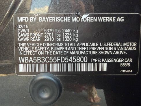 Used 2015 BMW 535i xDrive Sedan AWD/4WD image 22