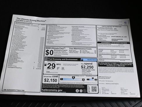 Used 2026 BMW X3 xDrive30 w/ Premium Package image 38