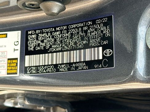 Used 2022 Toyota Prius L Eco image 41