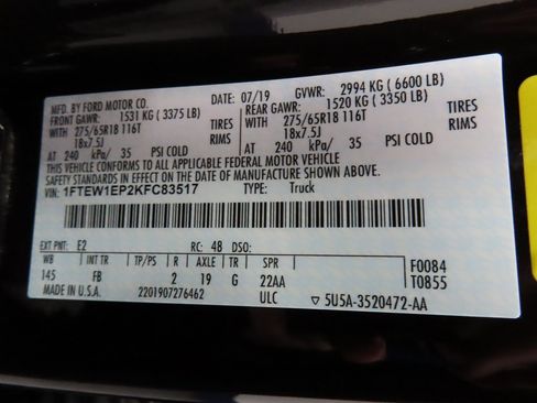 Used 2019 Ford F150 XLT w/ Equipment Group 302A Luxury image 51