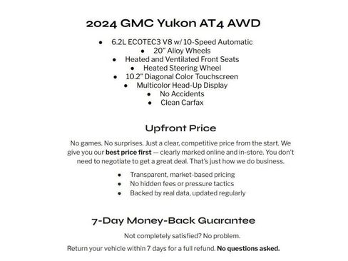 Used 2024 GMC Yukon AT4 w/ Technology Package AWD/4WD image 41