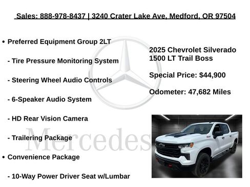 Used 2025 Chevrolet Silverado 1500 LT Trail Boss w/ Protection Package image 17