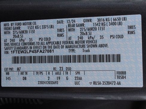 Used 2025 Ford F150 STX w/ Equipment Group 200A AWD/4WD image 30