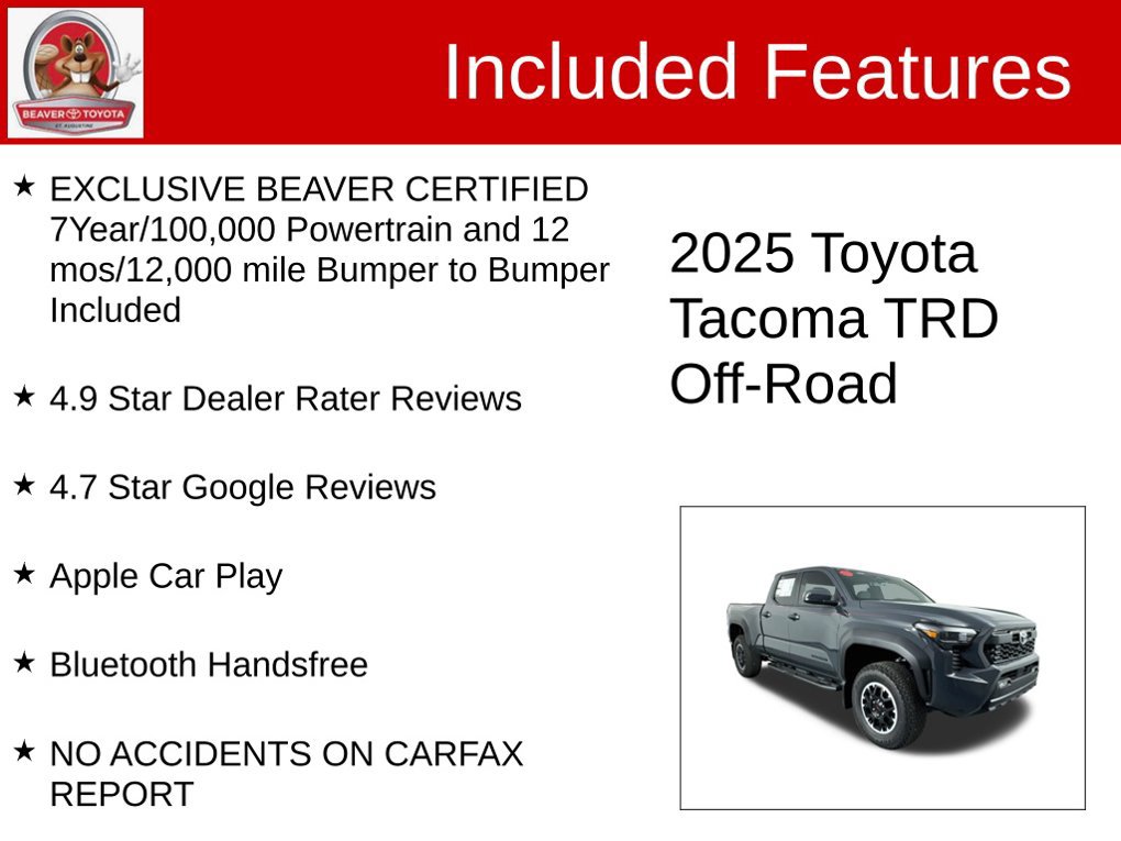 Used 2025 Toyota Tacoma TRD Off-Road AWD/4WD image 4