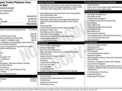 New 2026 Toyota Tundra Platinum