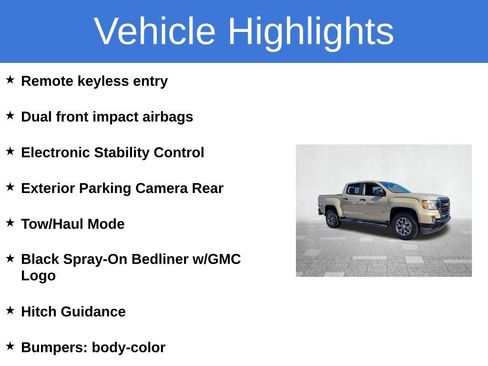 Certified 2022 GMC Canyon AT4 w/ Trailering Package image 6