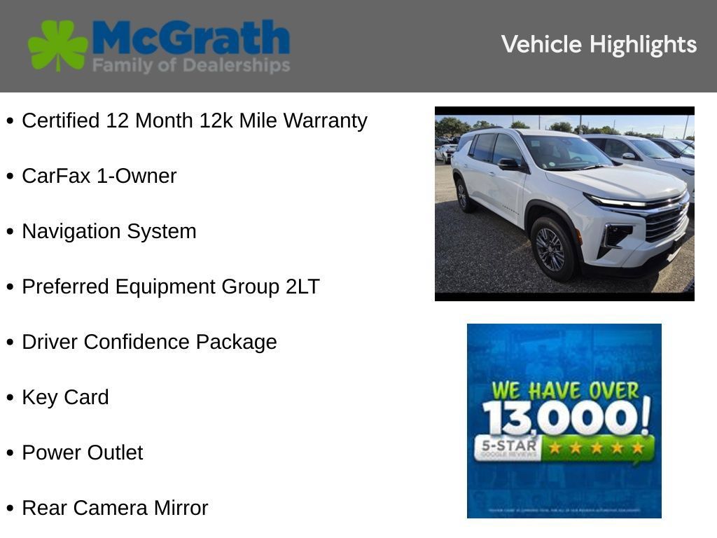 Used 2026 Chevrolet Traverse LT w/ Driver Confidence Package AWD/4WD image 6