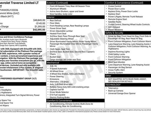 Certified 2024 Chevrolet Traverse LT AWD/4WD image 10