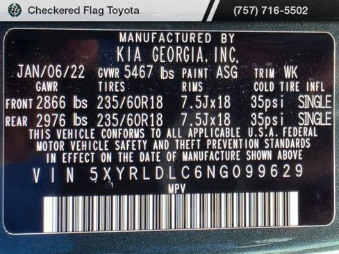 Used 2022 Kia Sorento S w/ Panoramic Sunroof Package AWD/4WD image 30