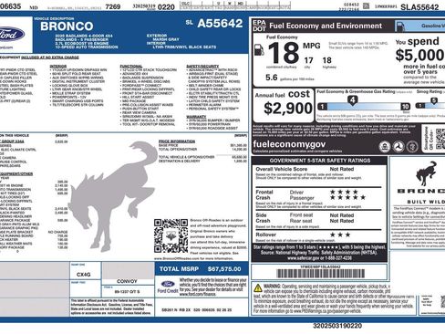 Used 2025 Ford Bronco Badlands AWD/4WD image 5