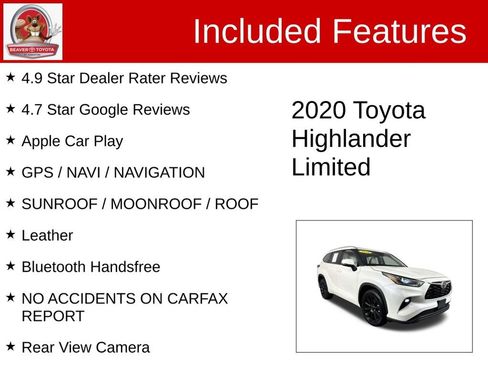 Used 2020 Toyota Highlander Limited FWD image 4