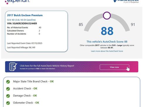 Used 2017 Buick Enclave Premium w/ Experience Buick Package image 2
