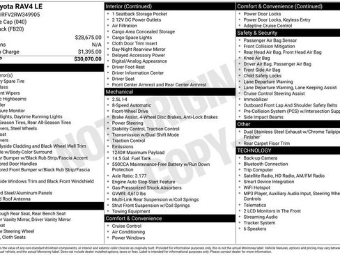 Certified 2024 Toyota RAV4 LE FWD image 28