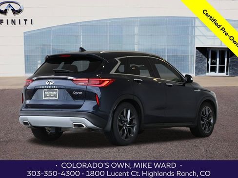 Certified 2021 INFINITI QX50 Autograph w/ Premium White Leather Package image 6