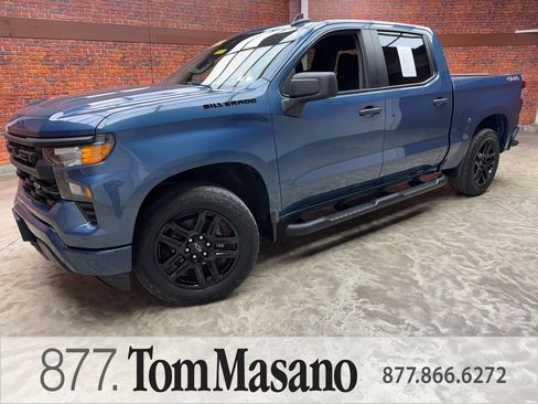 Used 2024 Chevrolet Silverado 1500 Custom w/ Turbomax Blackout Package AWD/4WD image 1