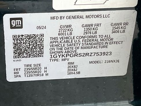 Used 2024 Cadillac XT6 Sport w/ LPO, ONYX Package image 35