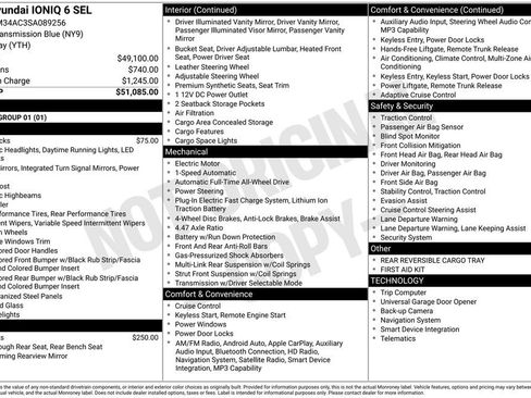 New 2025 Hyundai Ioniq 6 SEL image 31