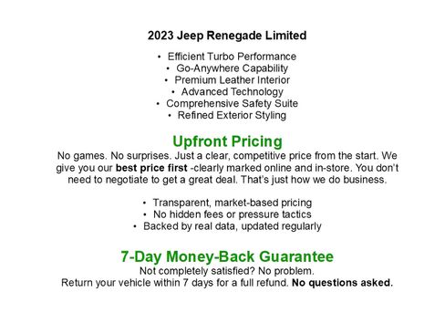 Used 2023 Jeep Renegade Limited w/ Sun/Sound Group image 46