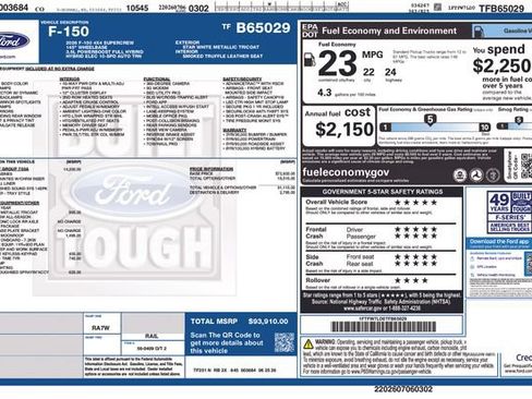 New 2026 Ford F150 Platinum w/ Equipment Group 703A Plus AWD/4WD image 23