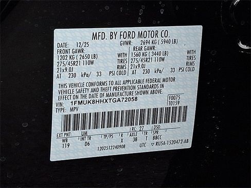 New 2026 Ford Explorer Platinum w/ LUX Leather Package image 18