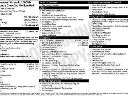 Used 2024 Chevrolet Silverado 2500 High Country w/ Technology Package AWD/4WD image 2